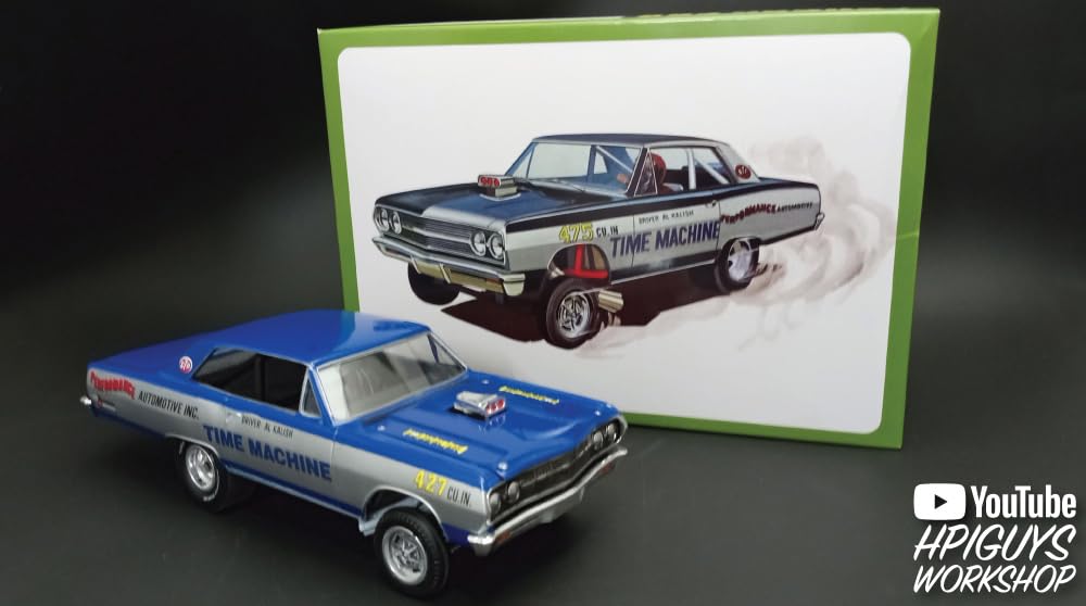 Пластиковая модель AMT 1965 Chevy Chevelle AWB Time Machine AMT1302 1/24