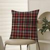 Fashionable Check Pattern Design Pillow Case Comfort Sofa Bed Silky Elegant Invisible Zipper Decorative Cushion Cover