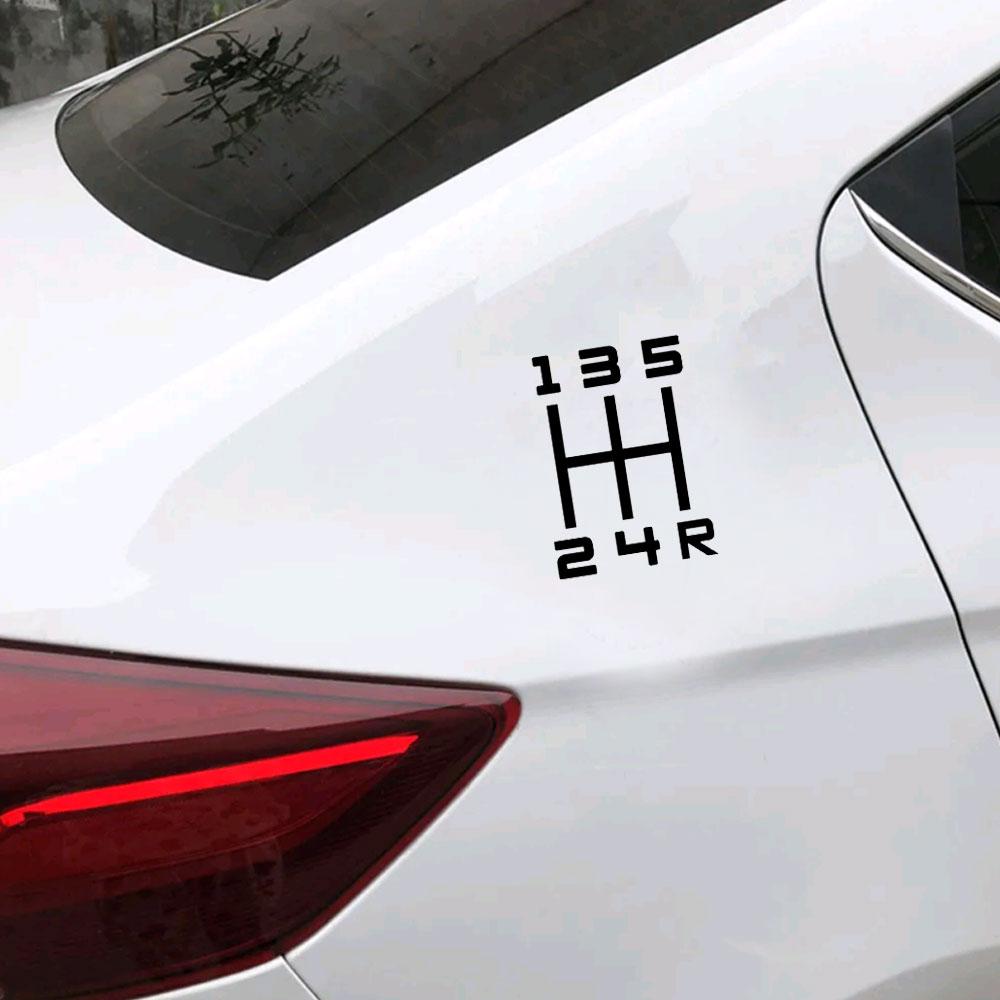 1 шт. Универсальные наклейки для украшения автомобиля, персональные наклейки на автомобильную передачу, скорость, водонепроницаемые забавные наклейки, внешние аксессуары для автомобиля