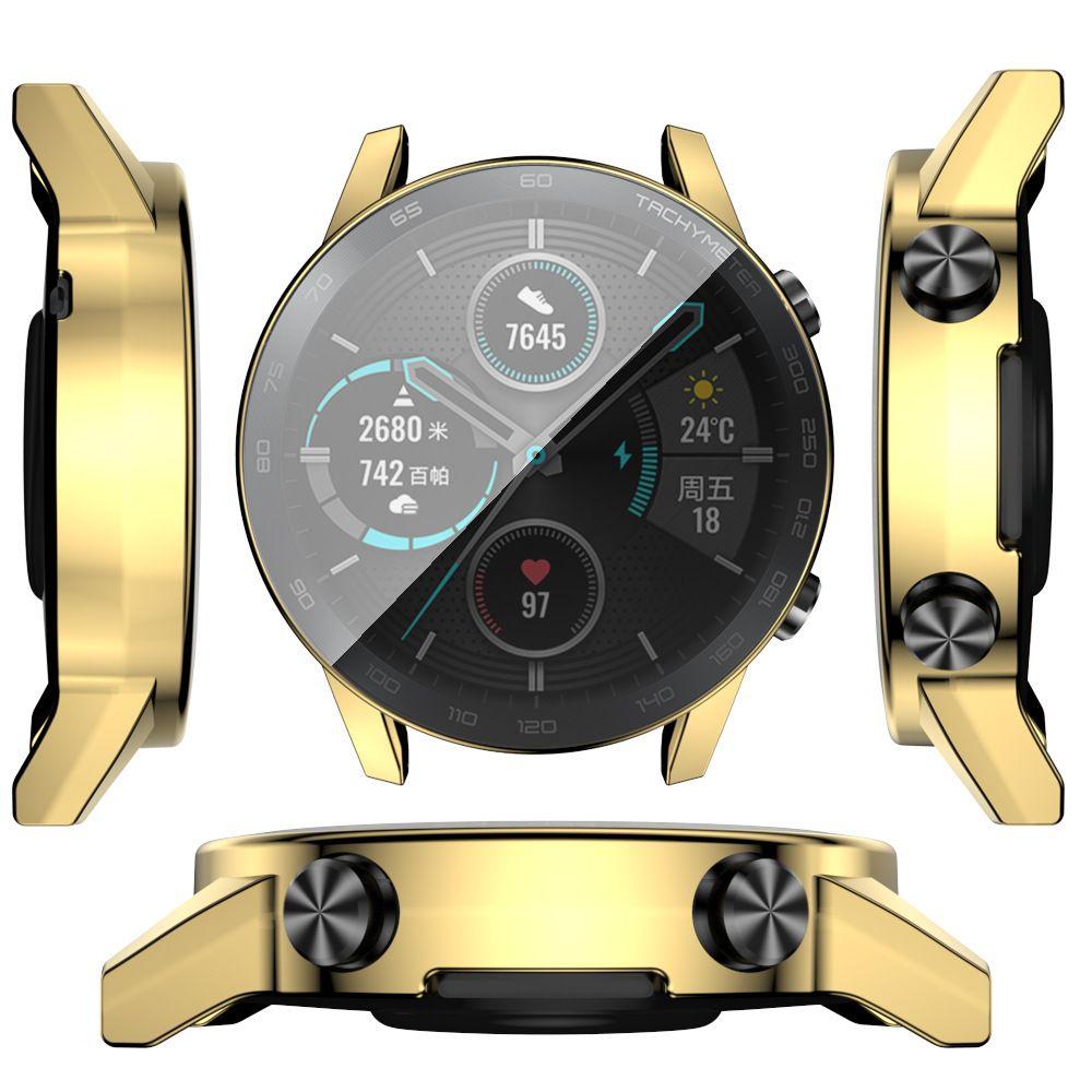 Luxury Soft Protective Shell TPU Watch Case Plating 360 Full Cover Screen Protector
