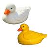 Плавающая приманка-утка для поверхности воды, фигурка из смолы, реалистичная желтая статуэтка, имитация животного, синтетический декор для улицы, пруда, сада, газона,