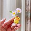 5Pcs Mini Glass Vase Refrigerator Magnet Home Office Kitchen Locker Fridge 3D Flower Vase Magnetic Decoration Ornament