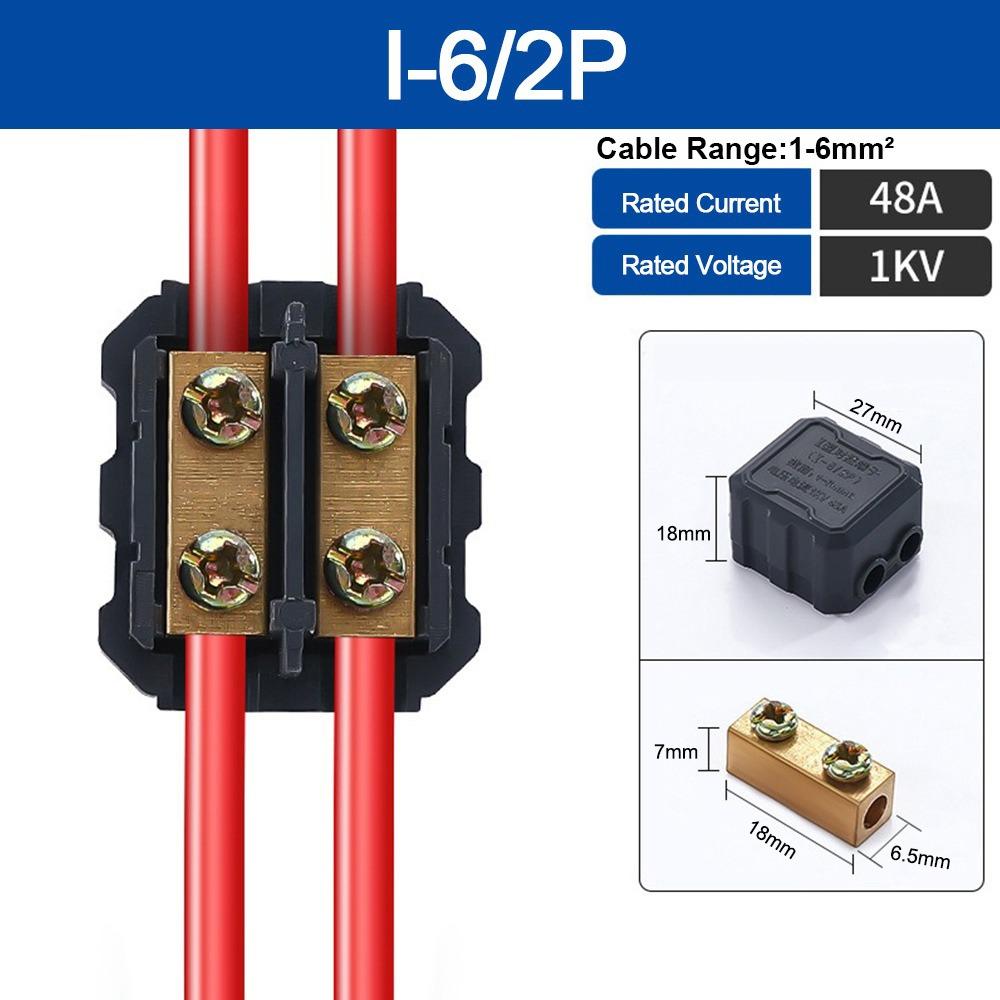 Conductor Brass Quick Terminal Block Black Fast Connector Wiring Connector Electrical