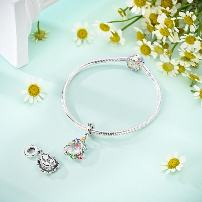 Сверкающий медный шарм-подвеска в виде круга с ангелом материнской любви и круга с ангелом, звездой и луной, подходит для оригинального браслета, шарм для DIY-украшений