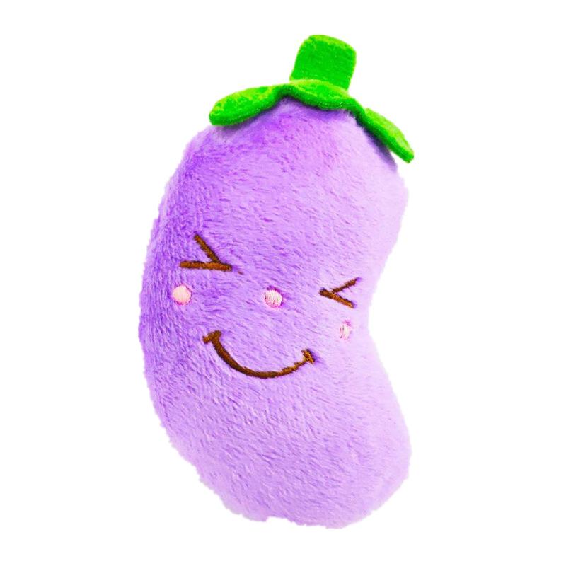 Игрушки для домашних животных, плюшевая скрипучая игрушка, устойчивая к укусам, чистая собака, жевательная игрушка для щенка, мягкая банановая кость, овощи, фрукты, домашнее животное