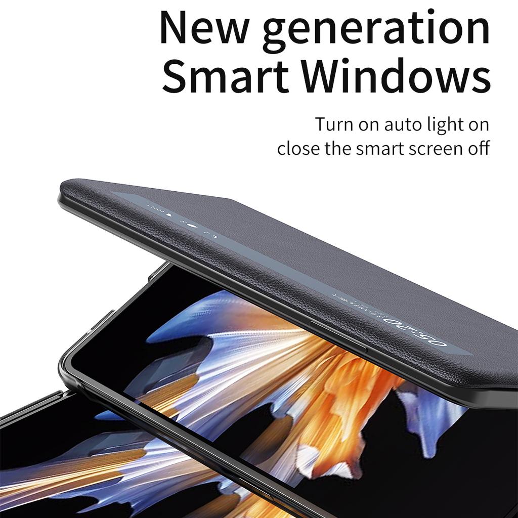 Phone Cover For Honor Magic Vs Smart Touch View Window Flip Funda For Honor Magic Vs Flip Leather Case Add Touch Pen Slot Holder