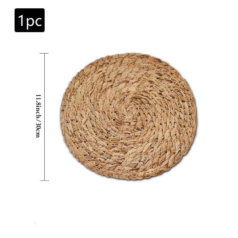 Плетеные ротанговые подставки круглые теплоизолированные подставки для чайных чашек коврики для стола подходят для ресторана дома свадебного декора