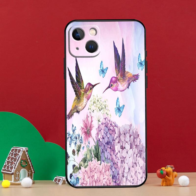Чехол Колибри для iPhone 15 12 14 Pro Max 11 13 Mini Plus XR X XS Max Задняя крышка телефона