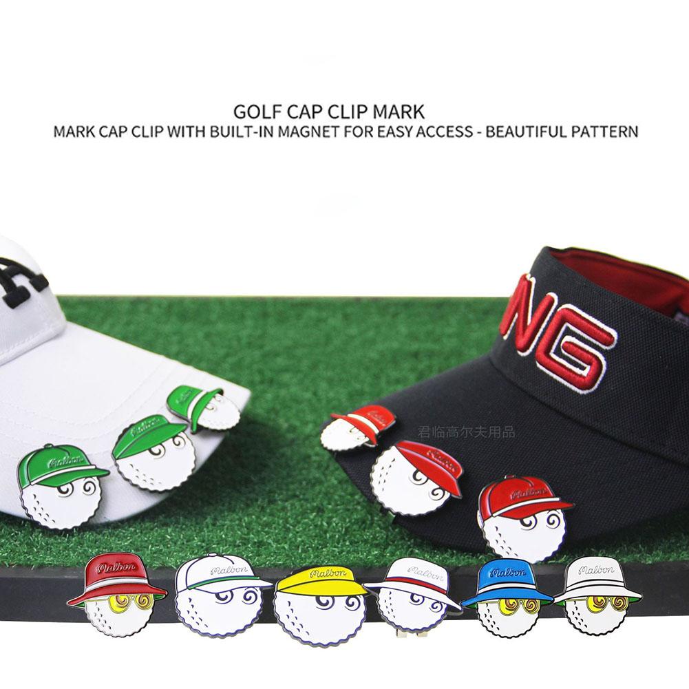 Golf Cap Clip Golf Markers Detachable Magnetic Zinc Alloy Anti-rust Ball Labels Gifts For Belt Pocket