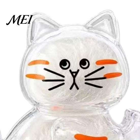 Cat Whiskers Holder Refrigerator Magnet Magnet, Transparent Furs Keepsake Vase Shape Fridge Pet Memorial Decoration for Home, Kitchen Hair Collector