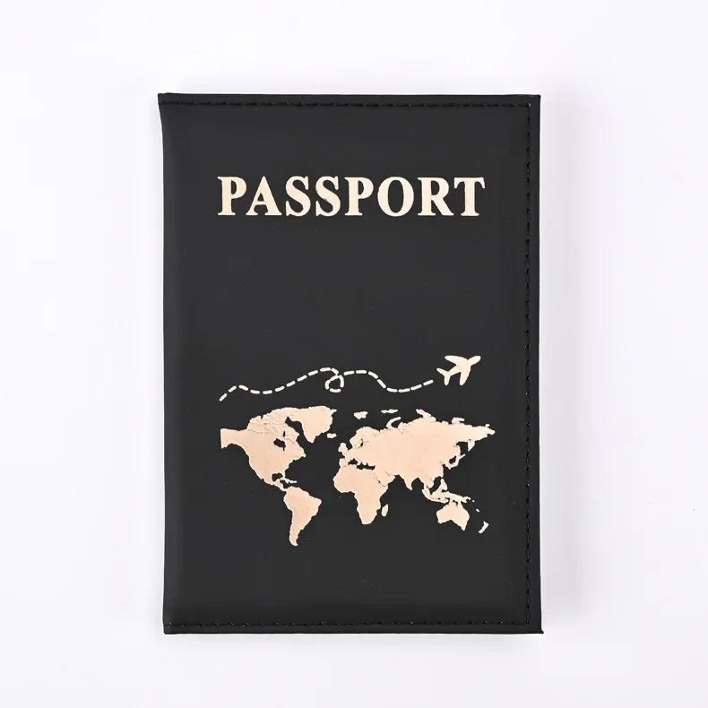 Fashion Credit Card Holder Wallet Pouch Simple 2024 New Passport Cover Case Women Men Travel Wedding Passport Covers ID Holders