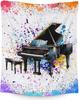 Personalized Music Lovers Throw Blanket  Custom Name Design  Soft Flannel Blanket for Couch Bed  Perfect Gift for Her