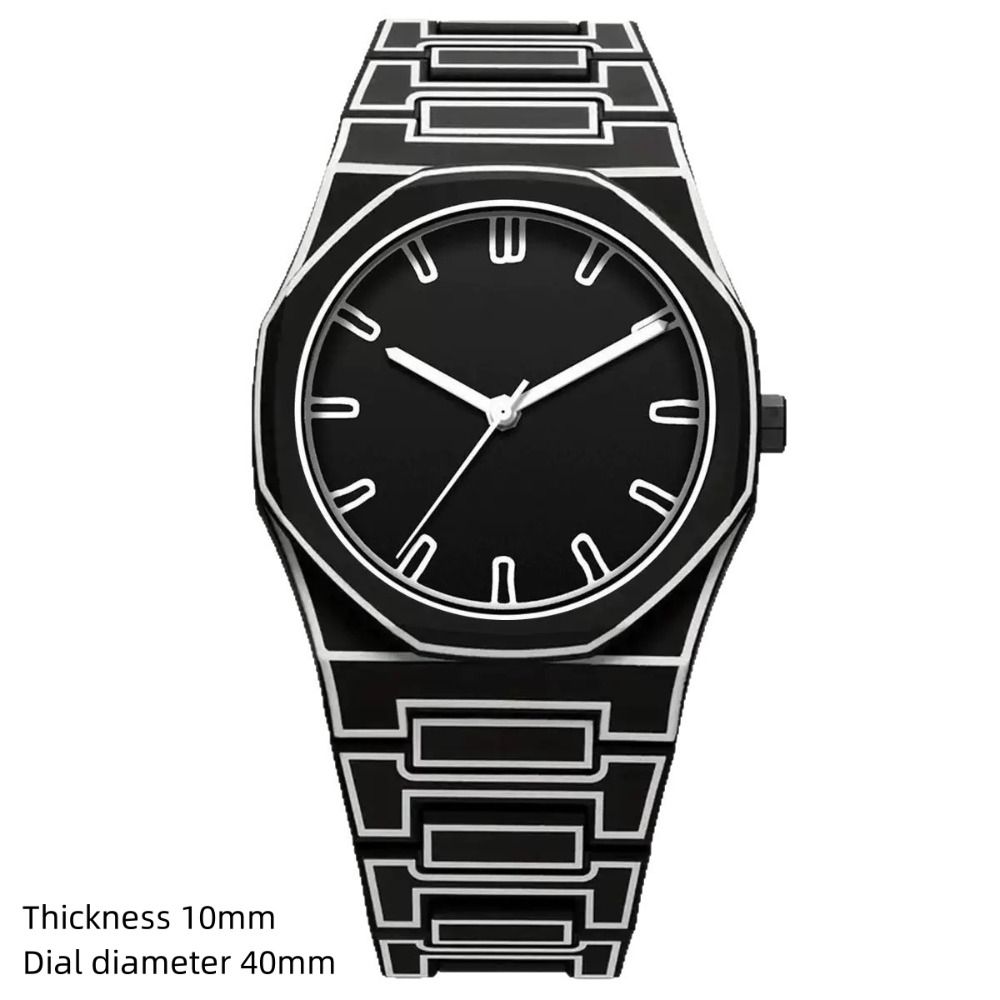 Silicone Strap Men's and Women's Quartz Watch Casual Wristwatch Fashion Sports Watch Unisex