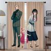 Элегантные шторы для гостиной Spy X Family Хэллоуинская декорация Тюль для спальни Шторы блэкаут Жалюзи Перегородка Дом