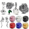 Оригинальная Медная Коллекция Grand Rose Bloom Браслет-Шарм Бусины Ожерелье Серьги Женские Украшения Изготовление Подарок