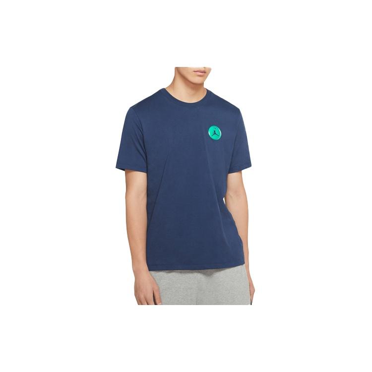 Air Jordan LEGACY AJ13 Sports Short Sleeve Blue Men's CW0800-414