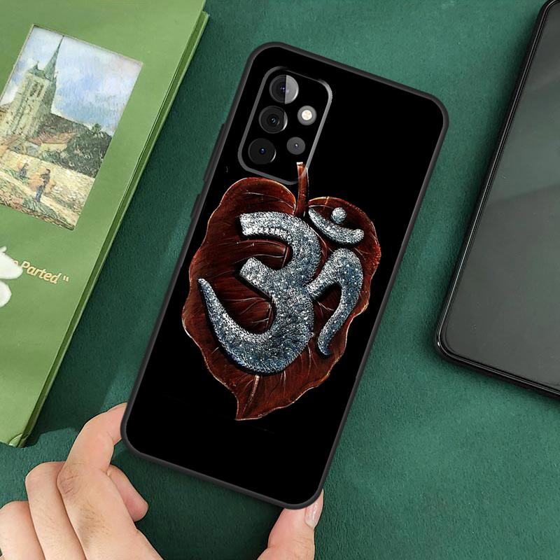 Aum Om Symbol Soft Cover For Samsung Galaxy A54 A53 A73 A13 A71 A51 A14 A52 A32 A12 A22 A52S Back Case