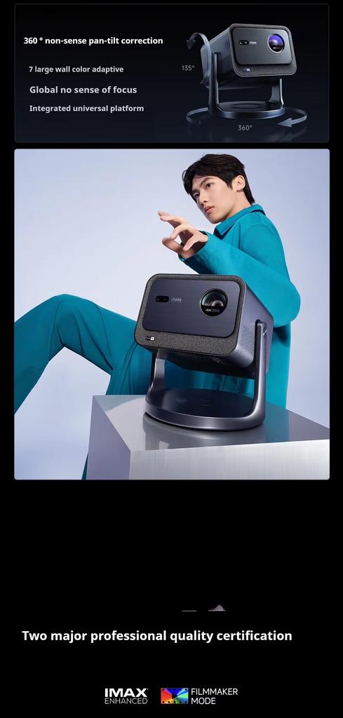 Hisense Vidda C2S 4K UHD тройной лазерный проектор RGB для домашнего кинотеатра 3840x2160 Видео 3D-проектор Hisense 4k проектор C2S