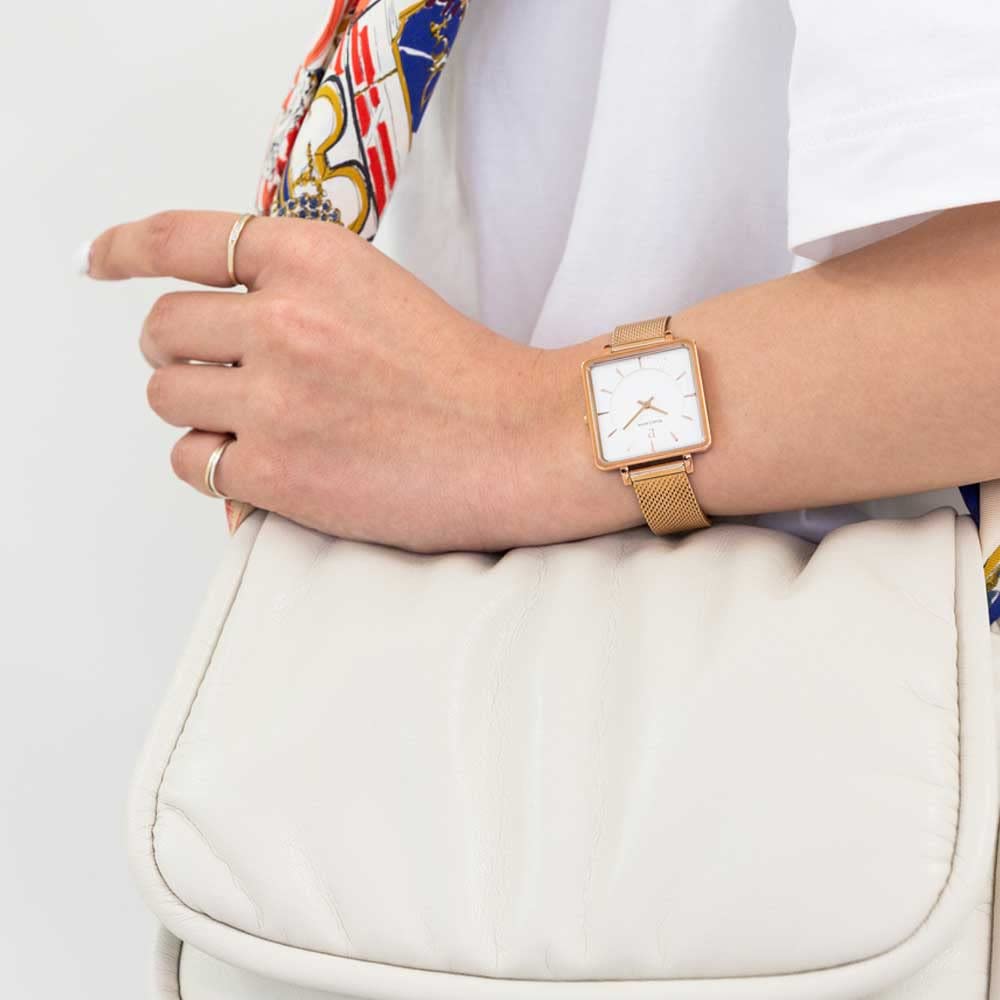 Часы Pierre Lannier Rekare Collection Mesh Belt P008F928 Импортные розовое золото x белый [Pierre Lannier] Женские [Обычный продукт]