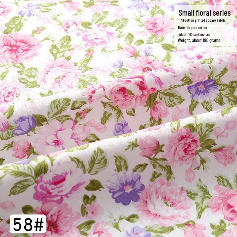 Тщательно отобранная хлопковая саржа с цветочным принтом для детского платья и детского постельного белья