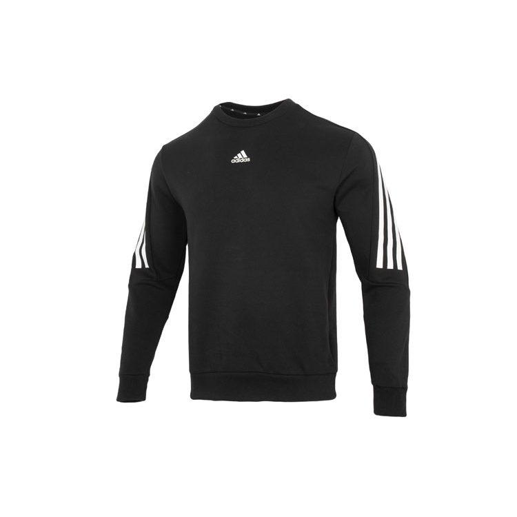 adidas Толстовки Мужские Черные С Круглым Вырезом Умеренный Обычный HJ7846