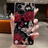 Чехол для Nothing Phone 4A Pro A069P Роскошный Модный С Рисунком Бабочки и Цветка Прозрачный Мягкий ТПУ Прозрачный Желейный Чехол для Телефона
