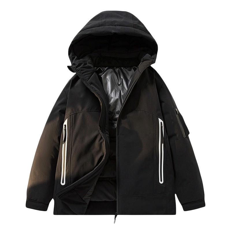 Mens Oversized Hooded Down Jacket Winter Warm Loose Fit Plus Size Parka Black Army Green Gray