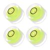 4-Piece Small Round Bubble Level, 12mm Diameter, 7.5mm Thick, Mini Round RV Leveling Tool for Travel Trailer Turntable Camera, Lime