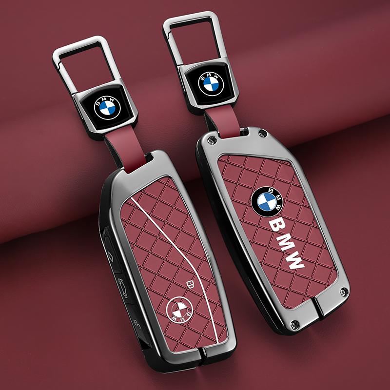 RTJF7 Zinc alloy Car Remote Key Case Cover Shell Fob Keychain For BMW F20 G20 G30 X1 X3 X4 X5 G05 X6 X7 G11 F15 F16 G01 Car stickers