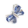 Les Trésors De Lily [K2571] - Silver Pendant 'Butterfly' Blue Tanzanite Silver (rhodium Plated) - 12x10 Mm