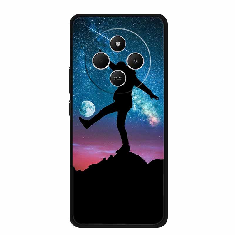 Phone Case For Xiaomi Redmi 14C Back Cover Case 14 C Black Silicone Soft Funda For Redmi 14C Case Redmi14C 6.88" Shockproof Bag