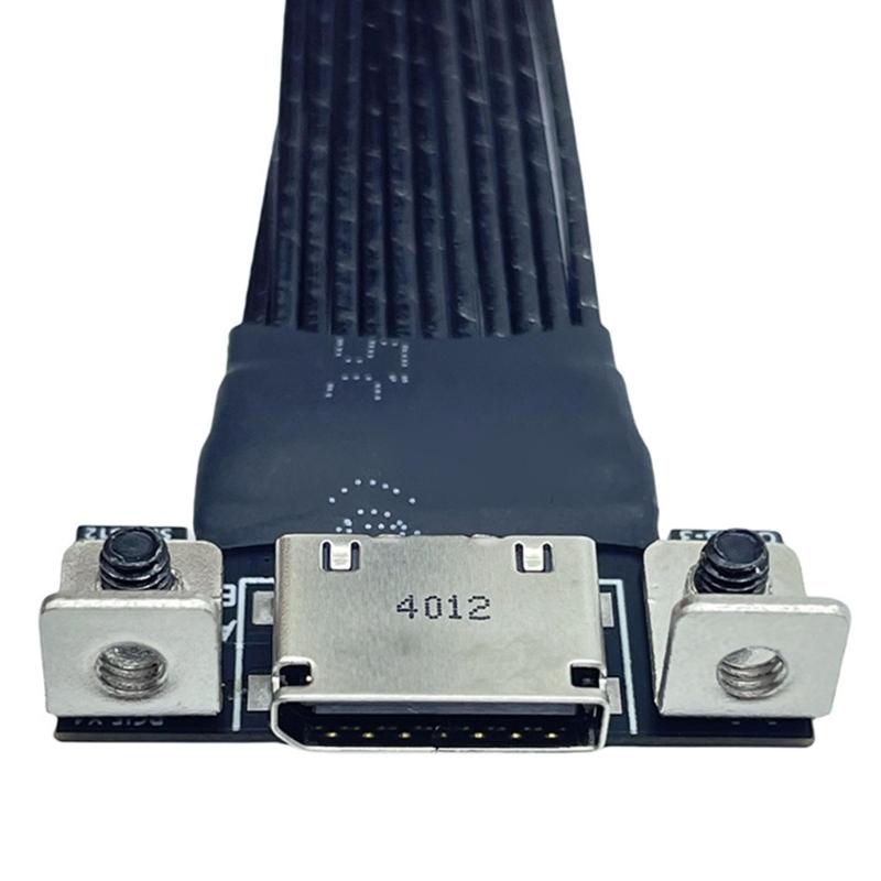 Удлинительный кабель M.2 на Oculink 4i, кабель с серебряным покрытием PCIe4.0 Gen4 для адаптера M.2 M Key NVME на SFF8611