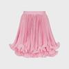 2025 European & American Double Layer Hem Pleated Mini Skirt