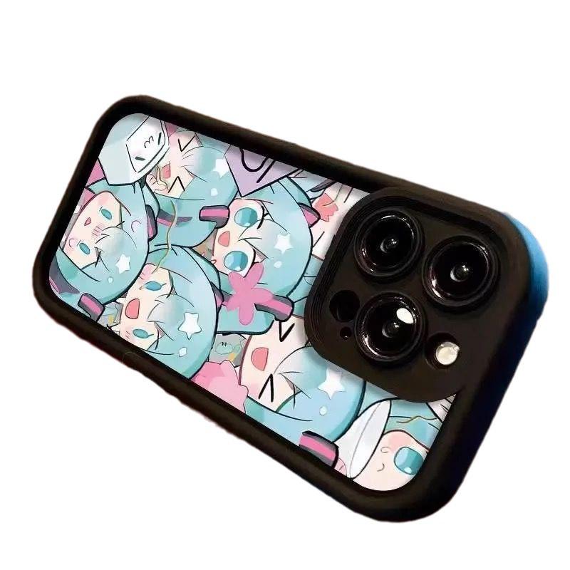 Мягкий защитный чехол Hatsune Miku для iPhone 14/13/12/11 Pro Max от падений для XR/XS/X