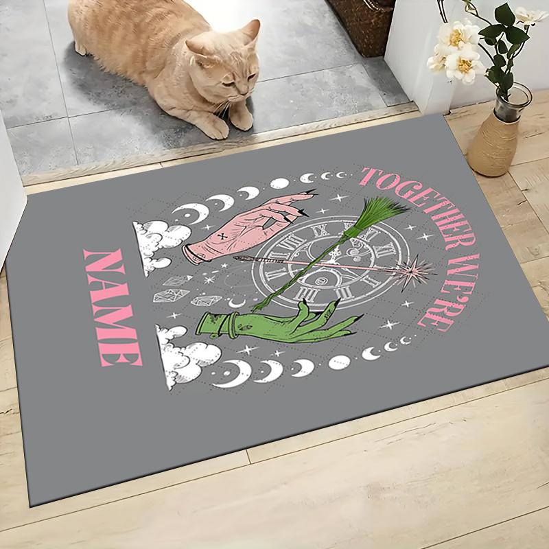 Custom Name "Magical Fantasy Dress" Carpet Rug Customizable Soft Washable Anti-Slip Home Living Room Sofa Mats Personalized Rug. 0909330