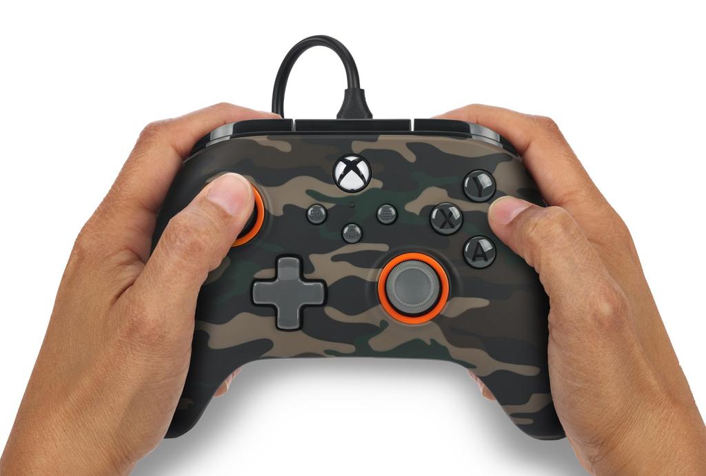 Год PowerA Advantage Проводной контроллер для Xbox Series Woodland Camo Функция двойной вибрации для Xbox Series PC Windows [2 Гарантия] XS - XS 10/11