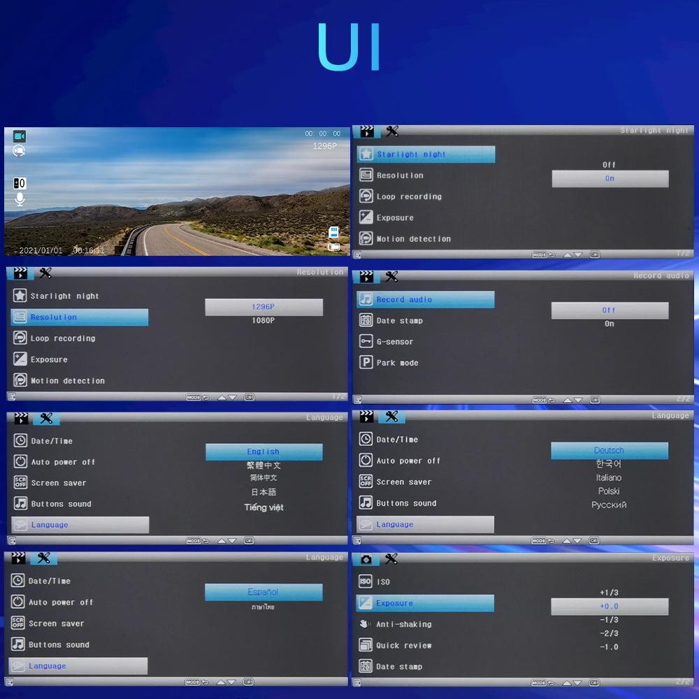 Двойной объектив 1080 HD 3,16-дюймовый видеорегистратор для вождения, автомобильный видеорегистратор, камера для вождения, видеорегистратор для вождения, циклическая запись заднего вида, HD, ночное видение