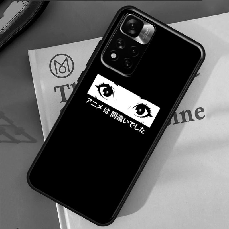 Грустный чехол в стиле японского аниме для Xiaomi Redmi Note 14 13 11 9 10 12 Pro 9S 10S 11S 12S Redmi 10C 12C 13C 14C