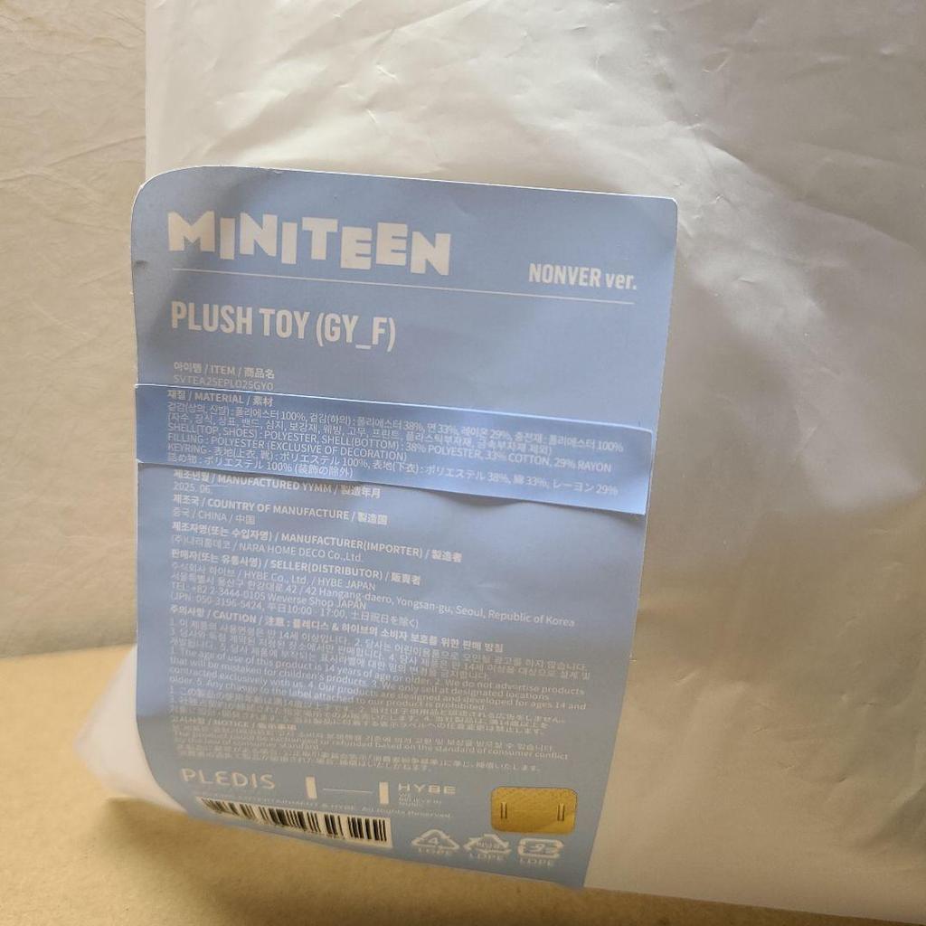 [USED] MINITEEN Vernon Plush Toy Nonba Miniteen