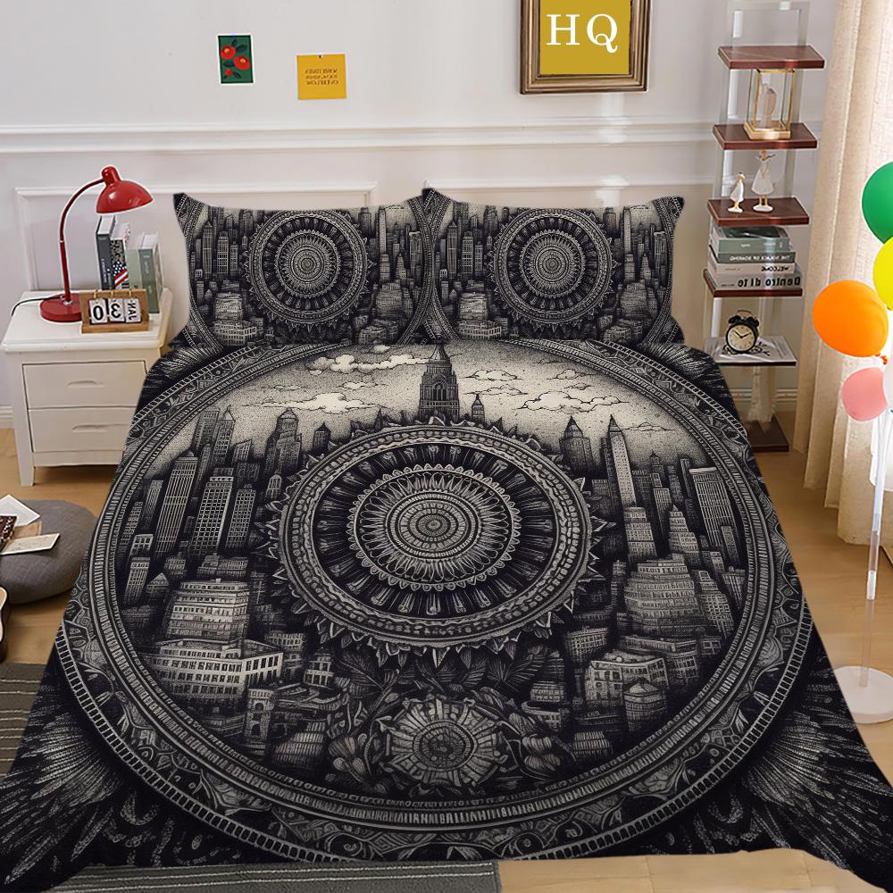 Домашние комплекты постельного белья, наволочка из микрофибры с принтом, пододеяльники для подростков, мужской двойной размер, домашний текстиль высокого ранга
