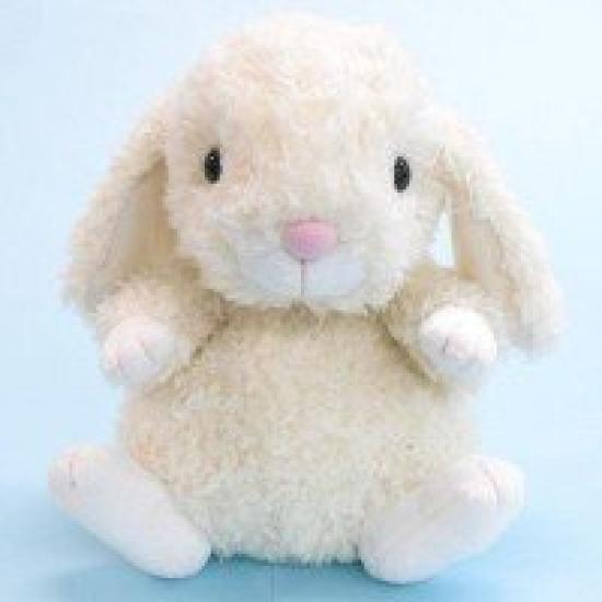 Плюшевый кролик Starchild вислоухий Моко средний 23 см слоновая кость