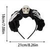 Повязка на голову в виде венка из роз, фотореквизит, бохо, Хэллоуин, головной убор для вечеринки, костюма, головной убор для Дня мертвых