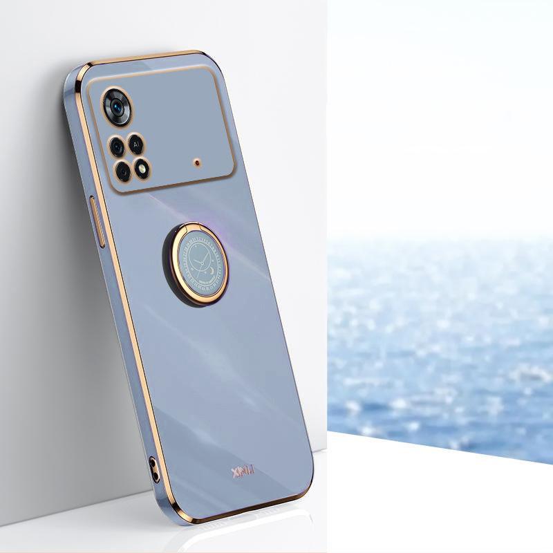 Case for Xiaomi Poco M4 Pro 4G, Electro Ring, blue