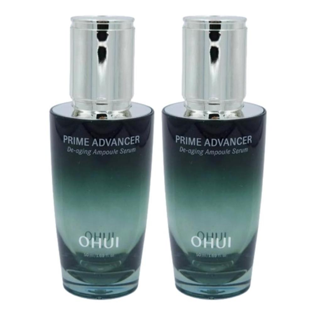Ohui Prime Advancer De-Aging Ampoule Serum 50ml – Anti-Aging Korean Face Serum with Peptides and Botanical Extracts for Firm, Radiant Skin