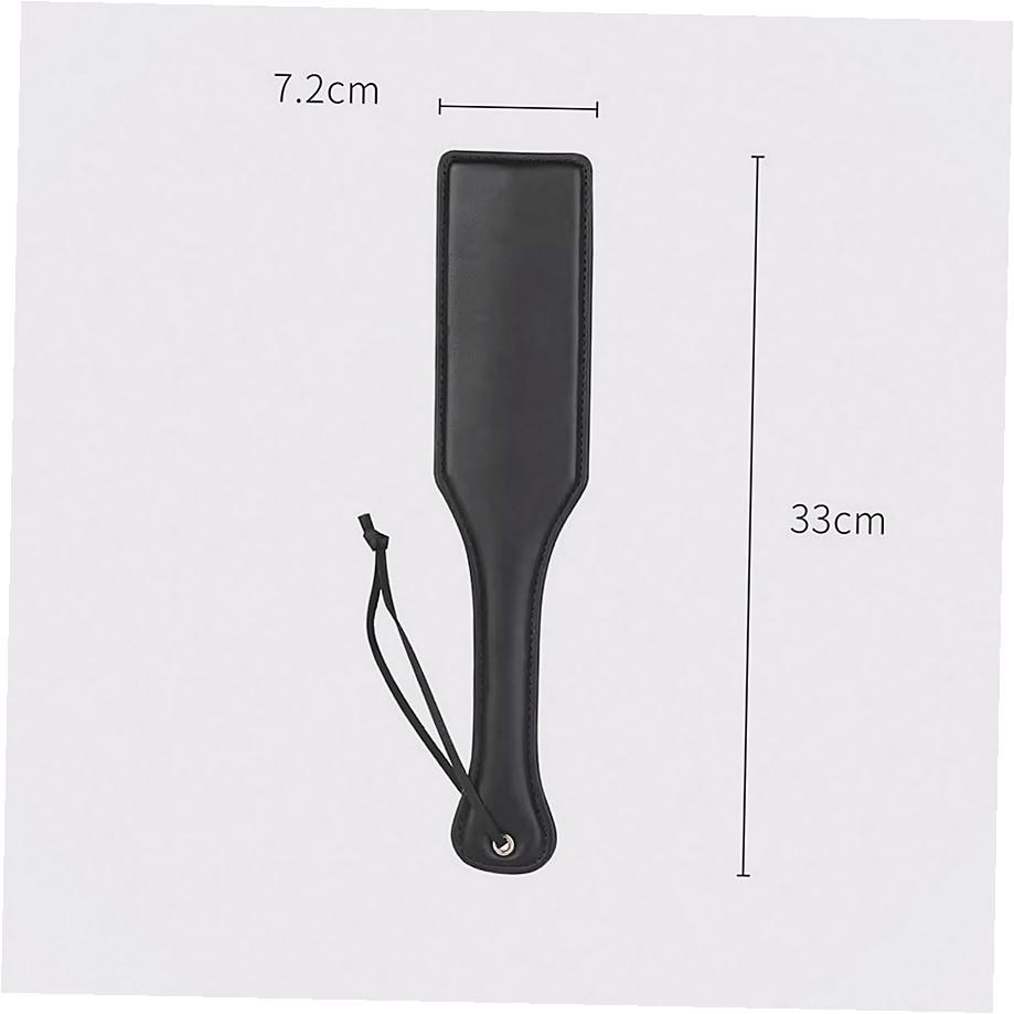 Round Head Spanking Paddle Soft PU Leather Beat Design Bondage Whip For Couples Adult Sex Toys 18+