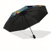 1 Auto Open Lion King, Simba Themed Colorful 8-rib Portable Umbrella for Men and Women, A Compact Commuting Companion Suitable for Daily Dri