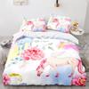 Cute Couple Of Pony Duvet Cover Set 3D Unicorn Pony Horse Polyester Quilt Cover With Pillow Shams For Kids Adults Bedding Set