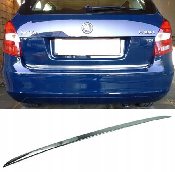Skoda FABIA II Estate CHROME STRIP Chromed TAILGATE