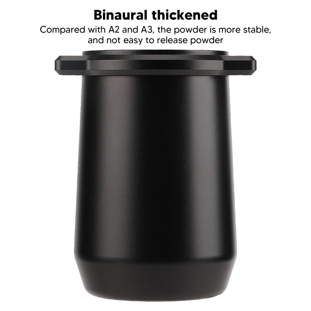 Coffee Powder Cup 54mm Aluminum Alloy Powder Feeder Cup Compact Lightweight Anti Flying Coffee Dosing Mug for 8