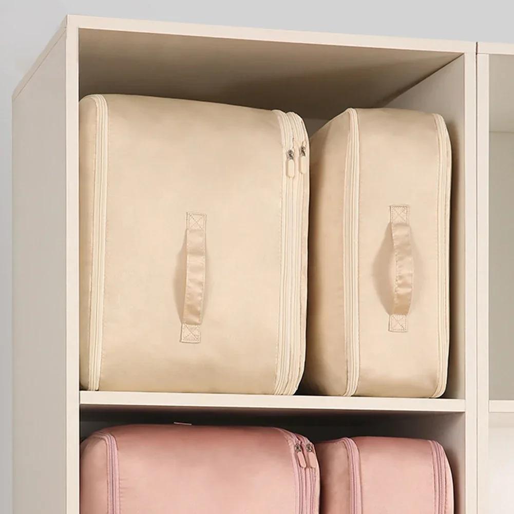 Self Compression Storage Bags for Quilt Multifunctional Clothes Storage Box for Sheet Comforters